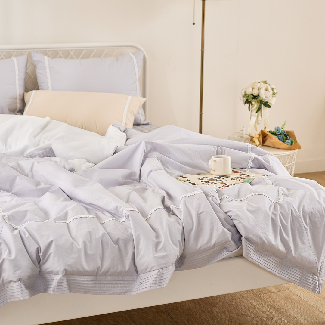 단아 고밀도 냉감 여름 침구세트 (차렵이불+패드 + 베개커버 2개)4종세트 DANA High-Density Cooling Summer Bedding Set (Quilted Comforter+Pad + 2 Pillow Covers)