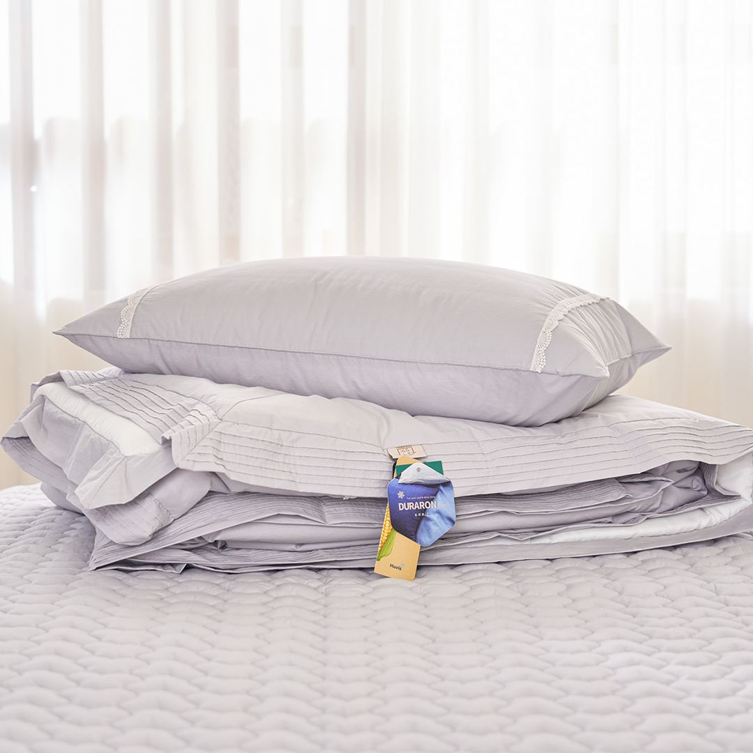 단아 고밀도 냉감 여름 침구세트 (차렵이불+패드 + 베개커버 2개)4종세트 DANA High-Density Cooling Summer Bedding Set (Quilted Comforter+Pad + 2 Pillow Covers)