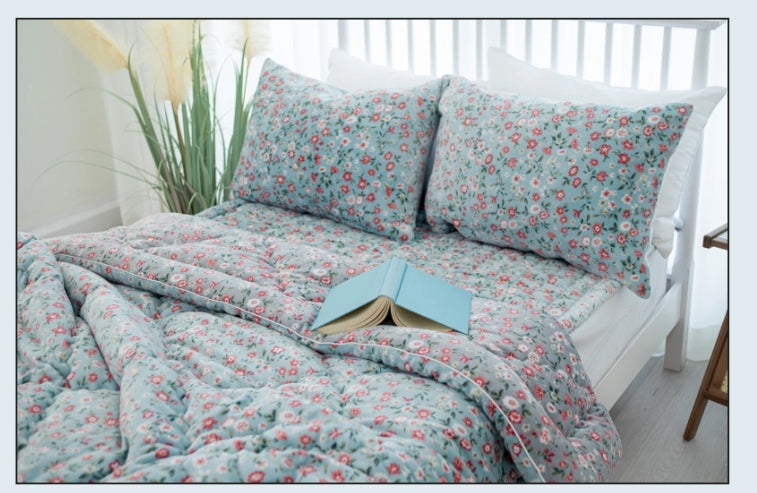 정원 극세사 차렵이불 2color