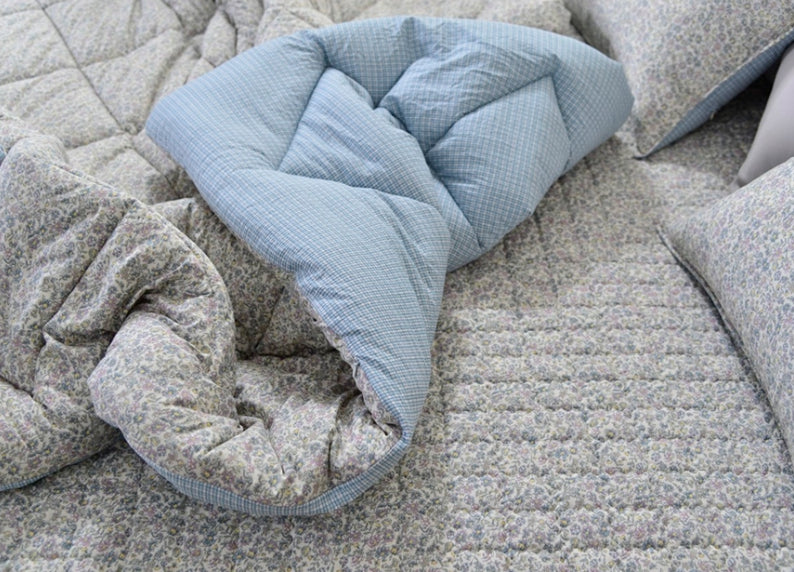 리빙밸류 소피아 차렵이불4종세트 차렵이불+패드+베개커버2종