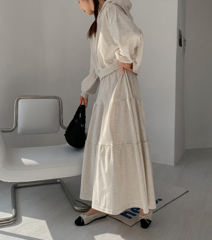 기모후디 캉캉롱스커트 세트 77까지가능