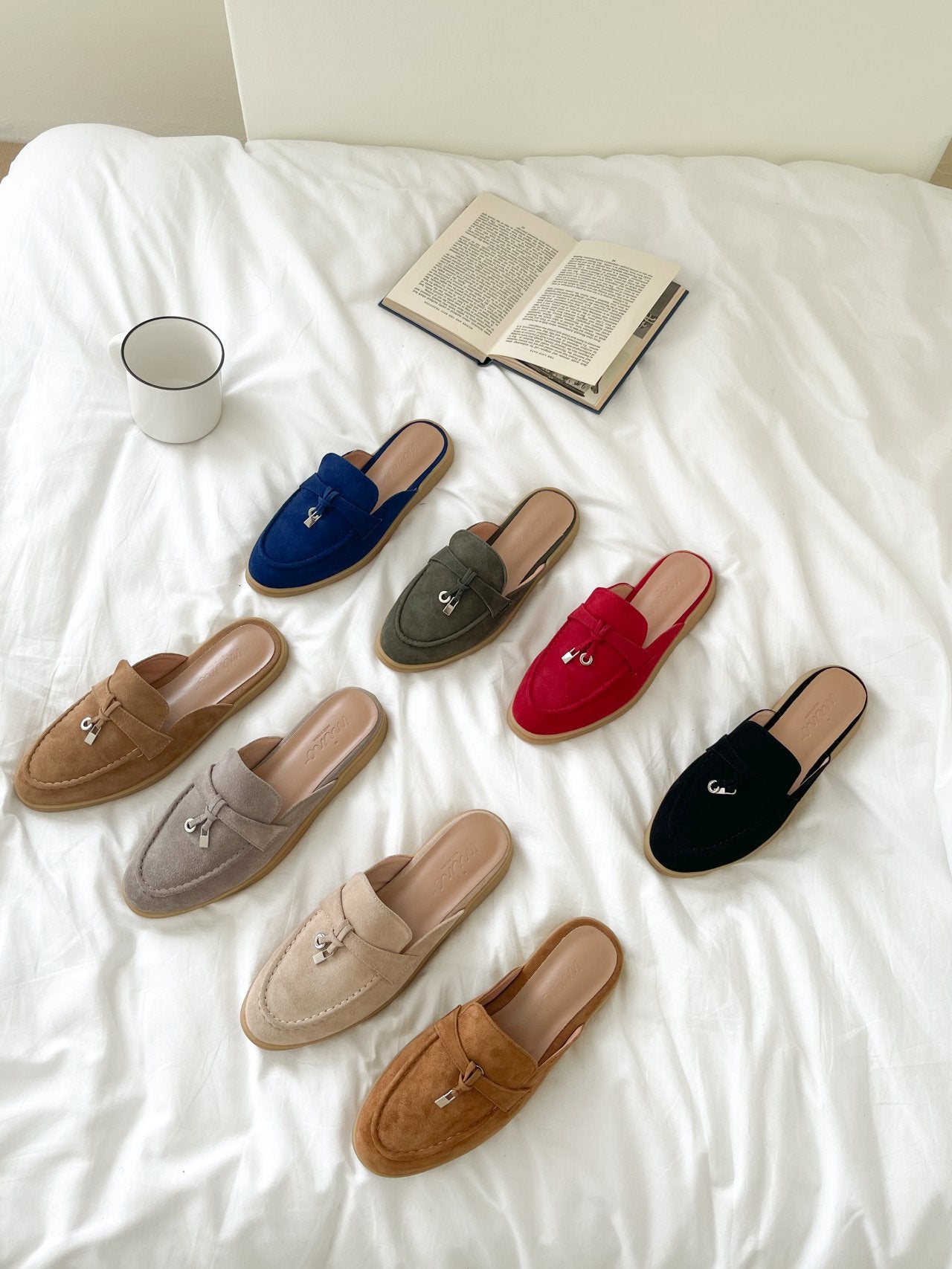 로로 스타일 천연 양가죽 블로퍼Loro-style Genuine Lambskin Comfort Bloafer