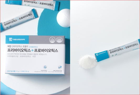 [대웅] 프리바이오틱스 + 프로바이오틱스 5g x 30포 (한달분) / [Daewoong] Prebiotics + Probiotics 5g x 30 sachets (30-day supply)