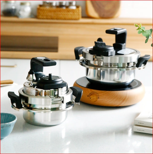 플라라 통3중 미니 압력밥솥 (받침대 포함) / 3-Ply Stainless Mini Pressure Cooker with Trivet