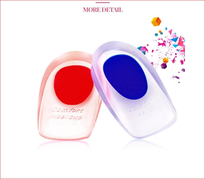 Shock Absorbing Heel Lifts for Women 실리콘 뒷꿈치 에어 키높이 쿠션 깔창 [2세트]