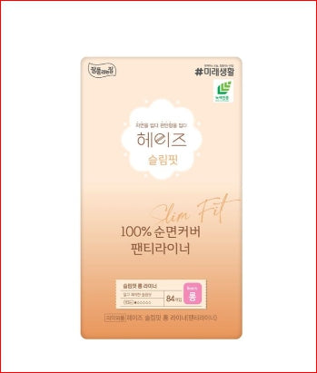 미래생활 헤이즈 슬림핏 팬티라이너 롱 84입 1+1 (총 168입) / Mirae Heys Slim Fit Pantyliner Long (84ct x 2)