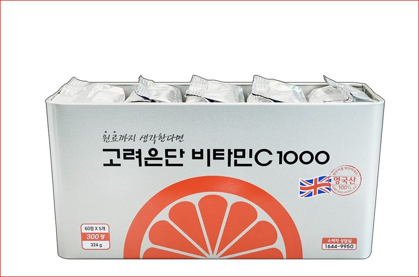 고려은단 비타민C 1000 1+1 (총 600정) / Koryo Eundan Vitamin C 1000 1+1 (600 Tablets)