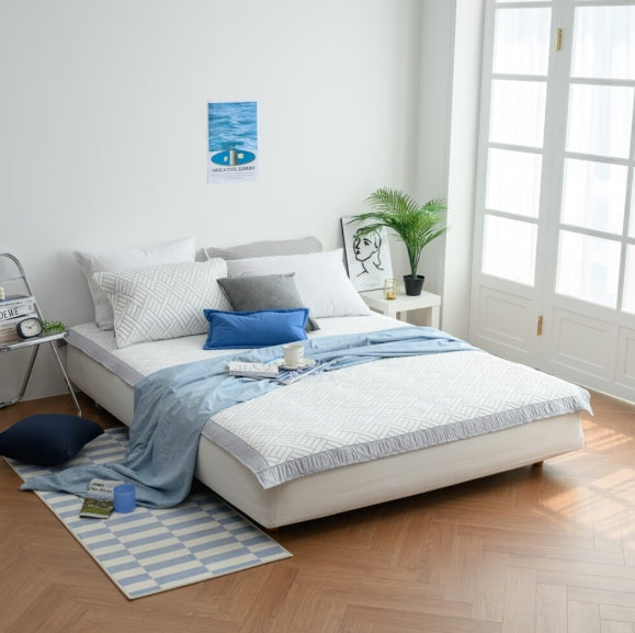 리빙밸류 듀라론 냉감 침대패드 – SS / Q / K (LivingValue Duralon Cooling Bed Pad – SS / Q / K)