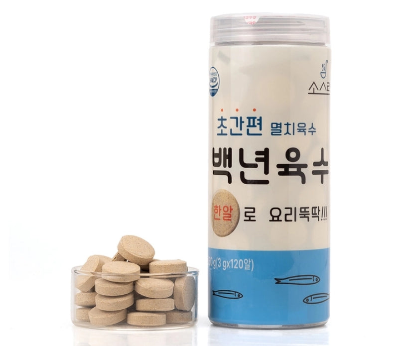 소스락 백년육수 타블렛 3 g × 120정 (Sauce R.O.K Stock Tablet – 3 g × 120 ea)