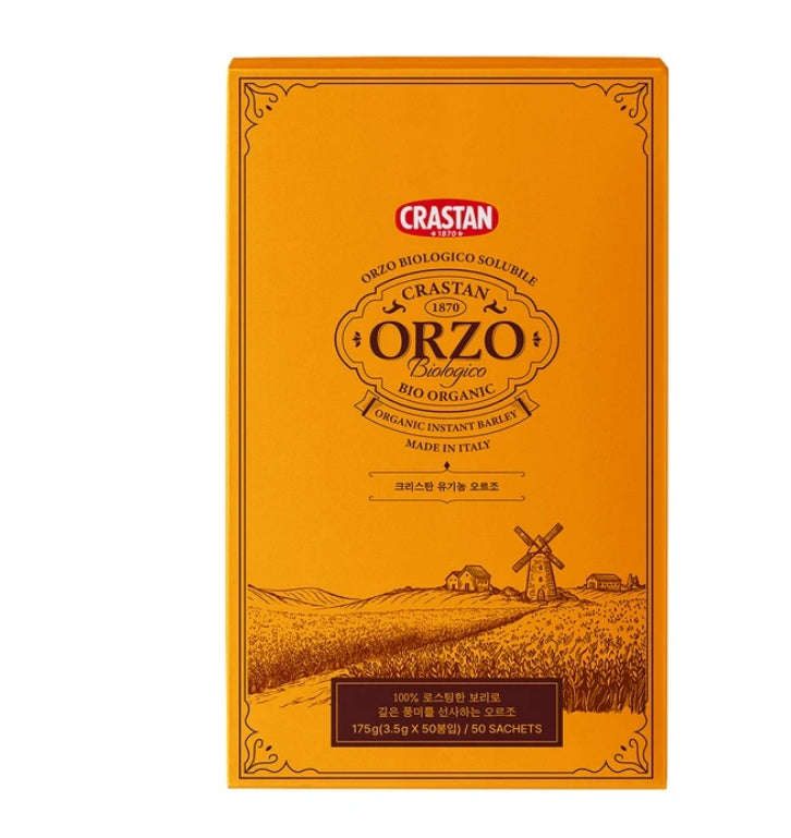 크라스탄 유기농 오르조 보리차 3.5g x 50개입 Crastan Organic Orzo Barley Tea 3.5g x 50ct