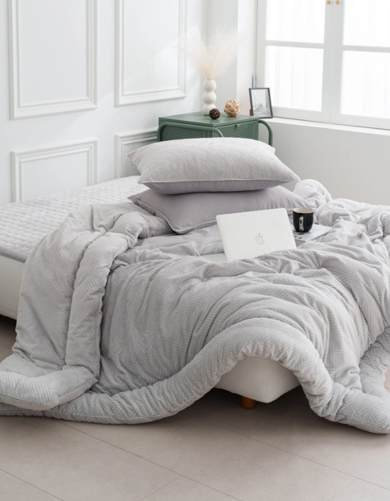 앨르 극세사 퀸 차렵이불 2color 차렵이불+퀸패드+베개커버2