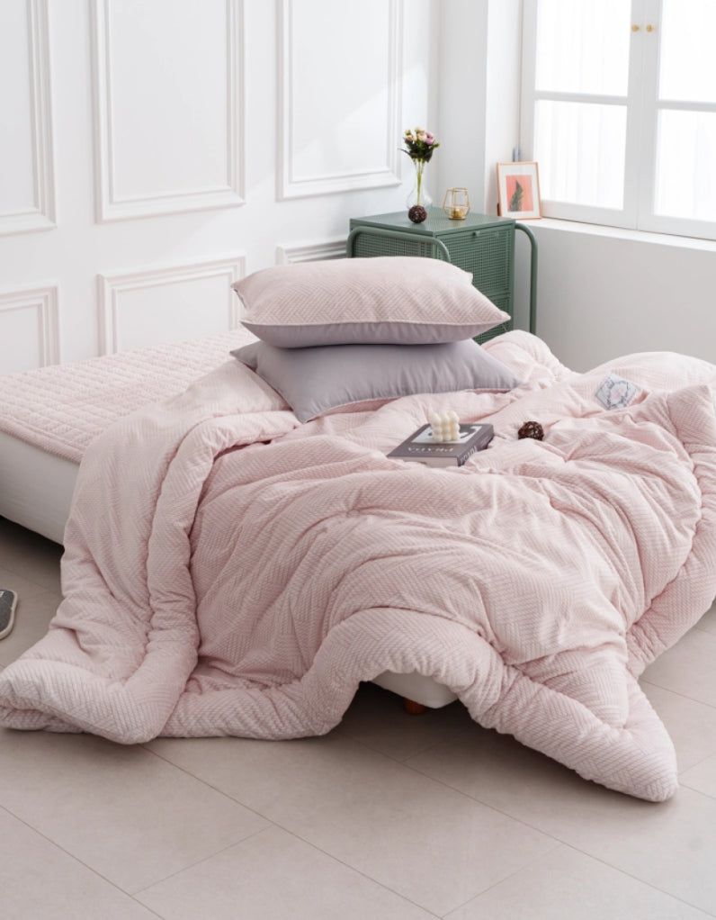 앨르 극세사 퀸 차렵이불 2color 차렵이불+퀸패드+베개커버2