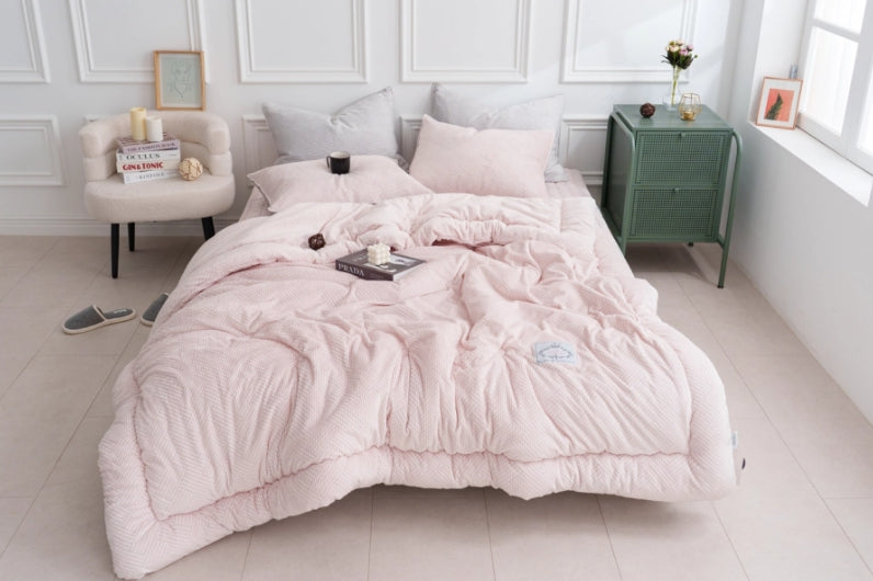 앨르 극세사 퀸 차렵이불 2color 차렵이불+퀸패드+베개커버2