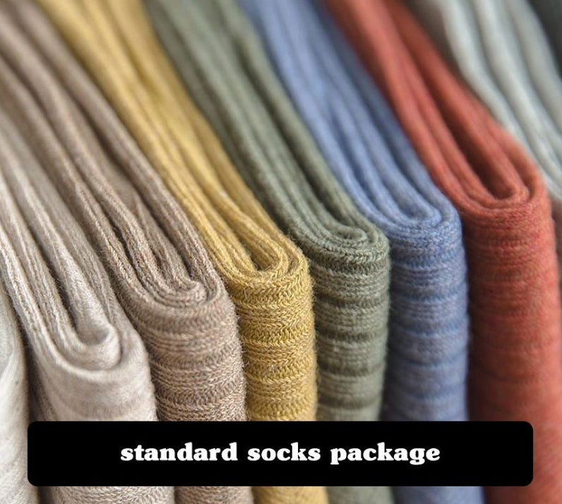 🌈심플컬러 골지 중목양말🌈10세트 랜덤컬러