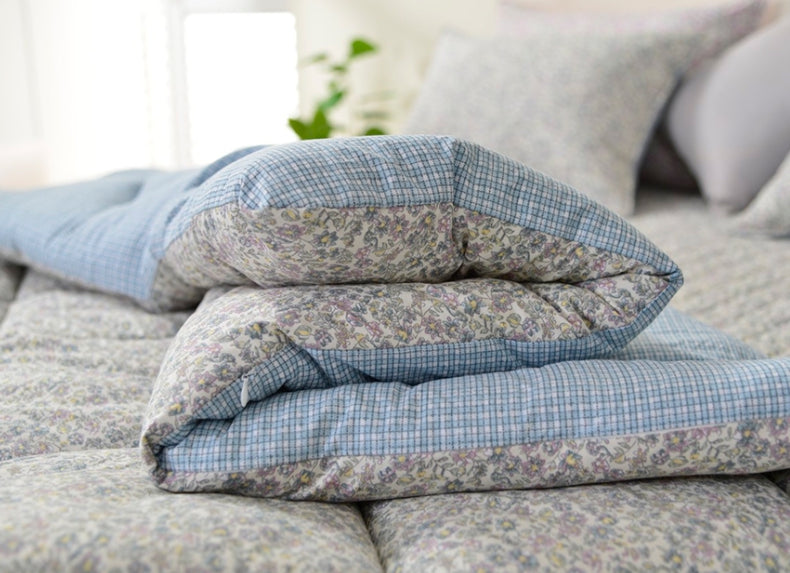 리빙밸류 소피아 차렵이불4종세트 차렵이불+패드+베개커버2종