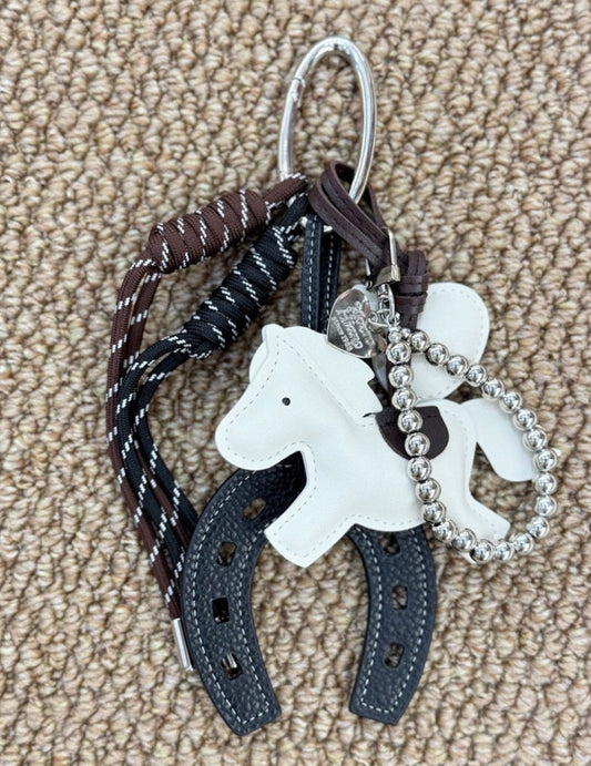 럭키 포니 &말발굽 참 키링 – Bag Charm
