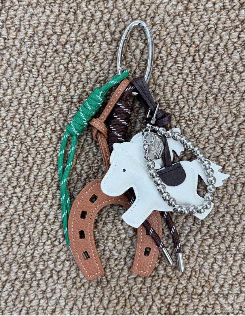 럭키 포니 &말발굽 참 키링 – Bag Charm