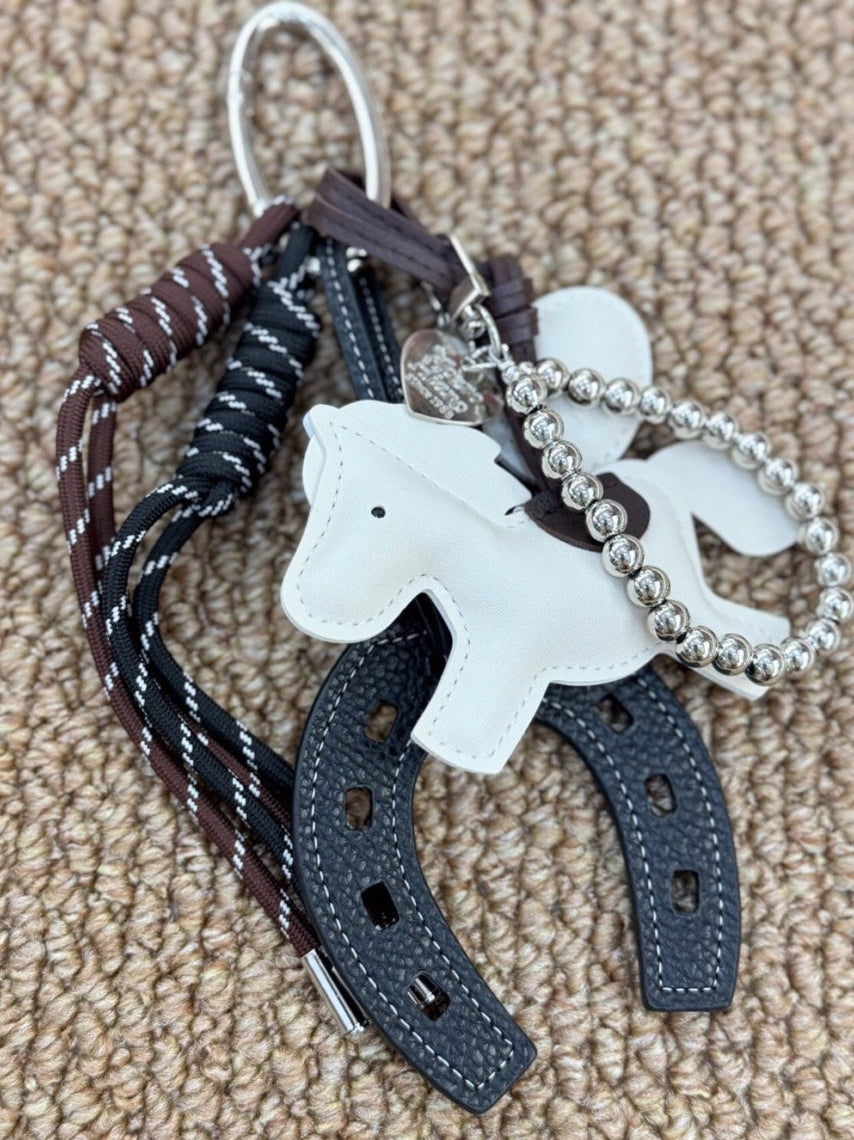 럭키 포니 &말발굽 참 키링 – Bag Charm