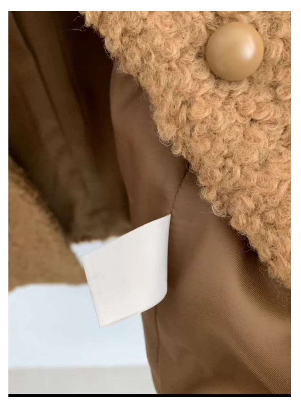 부클 라운드 자켓  울50(3color)Premium Cozy Shearling Button Jacket