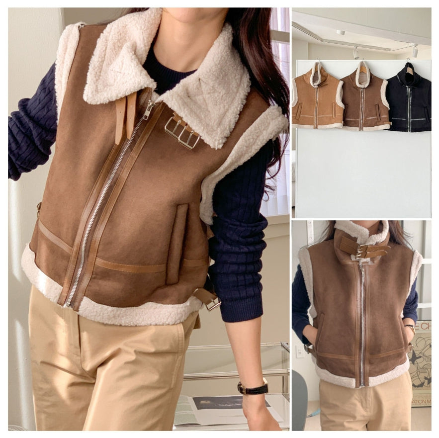 벨크로무스탕조끼 3COLOR