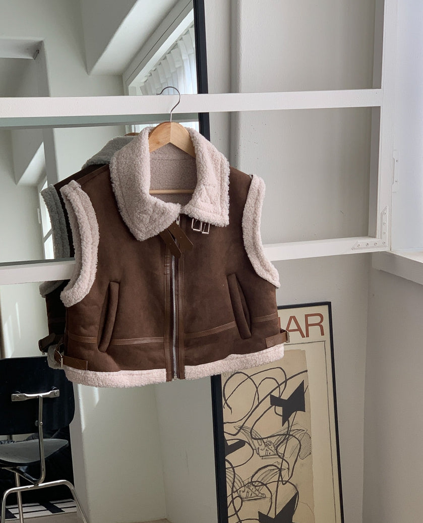 벨크로무스탕조끼 3COLOR