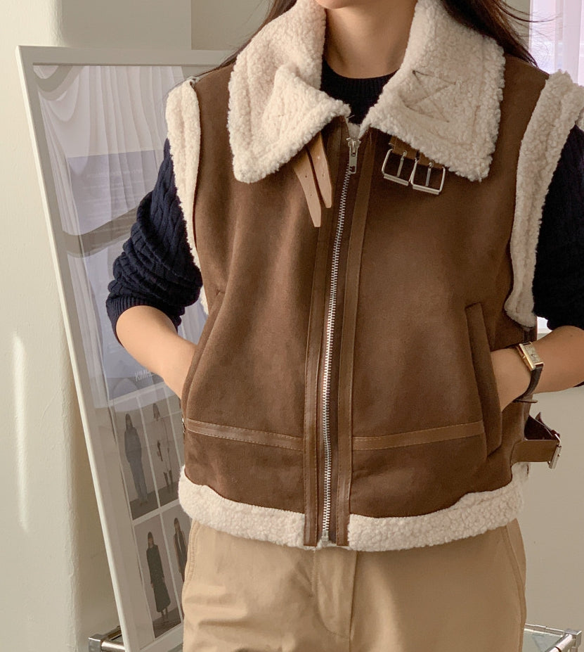 벨크로무스탕조끼 3COLOR