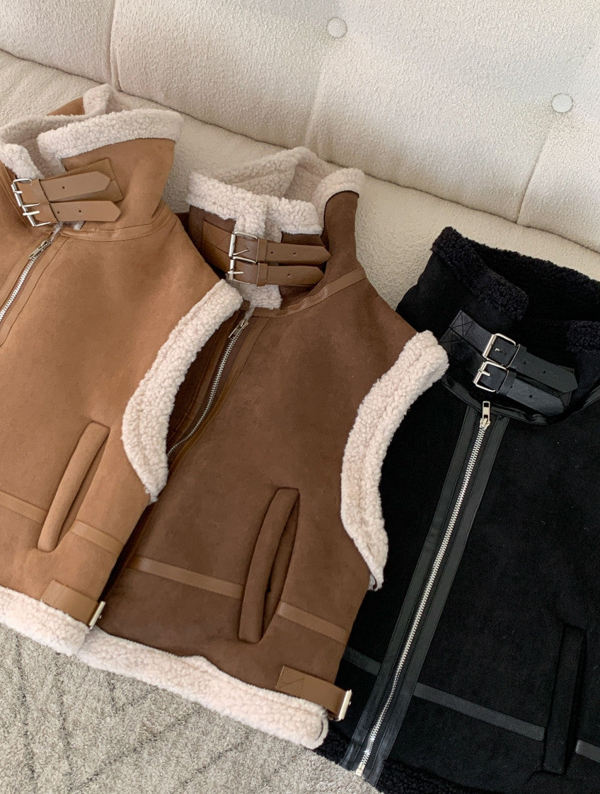 벨크로무스탕조끼 3COLOR