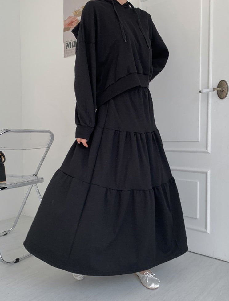 기모후디 캉캉롱스커트 세트 77까지가능