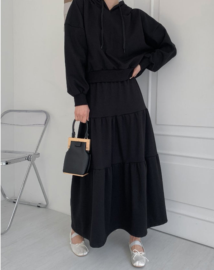 기모후디 캉캉롱스커트 세트 77까지가능