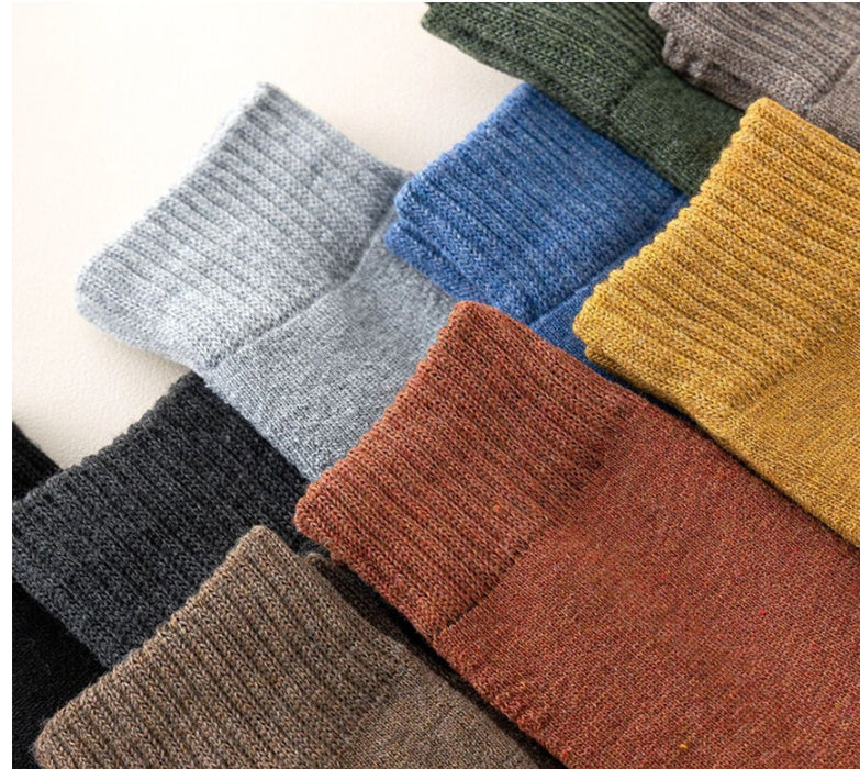 [5+5] 심플도톰 기모양말 컬러혼합 남녀공용 양말세트 (총 10켤레)