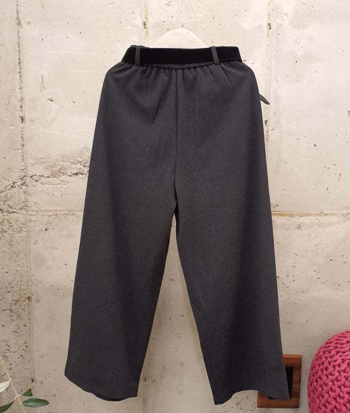 모안 벨트 세트 와이드 팬츠