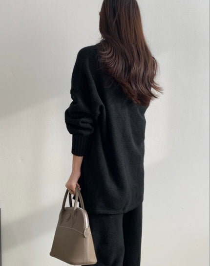 소프트 울 니트 3피스 세트 (가디건+나시+팬츠)