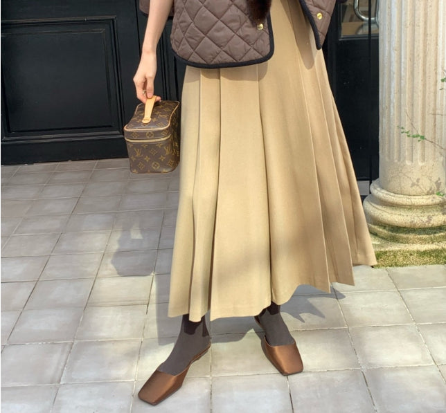 25FW 로우게이지 울 티알 주름 바지 뒷밴딩 슬랙스