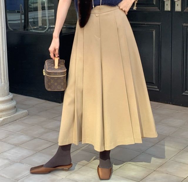 25FW 로우게이지 울 티알 주름 바지 뒷밴딩 슬랙스