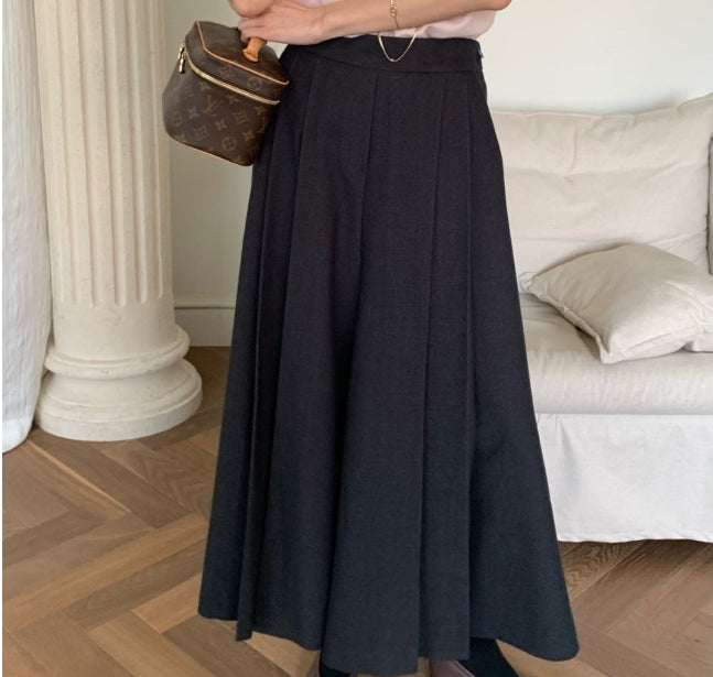 25FW 로우게이지 울 티알 주름 바지 뒷밴딩 슬랙스