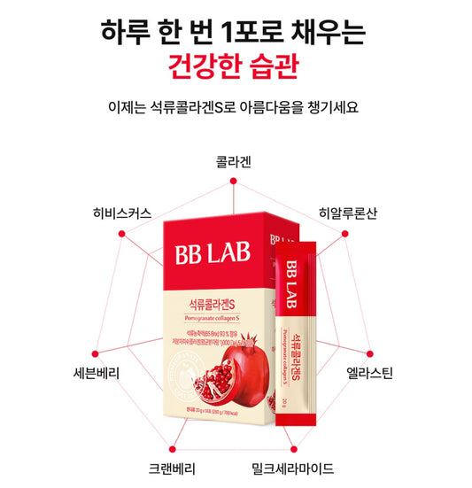 뉴트리원 BB Lab 석류콜라겐S 20g x 14포 Nutrione BB Lab Pomegranate Collagen S 20g x 14ct