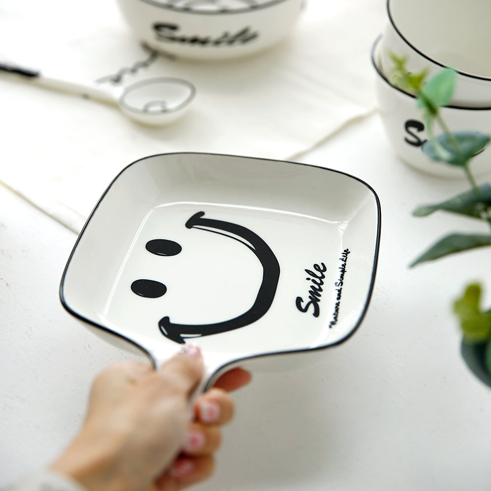 플라라 스마일 도자기 식기세트 – 1인/2인 구성 (Plara Smile Ceramic Tableware Set – For One / For Two)