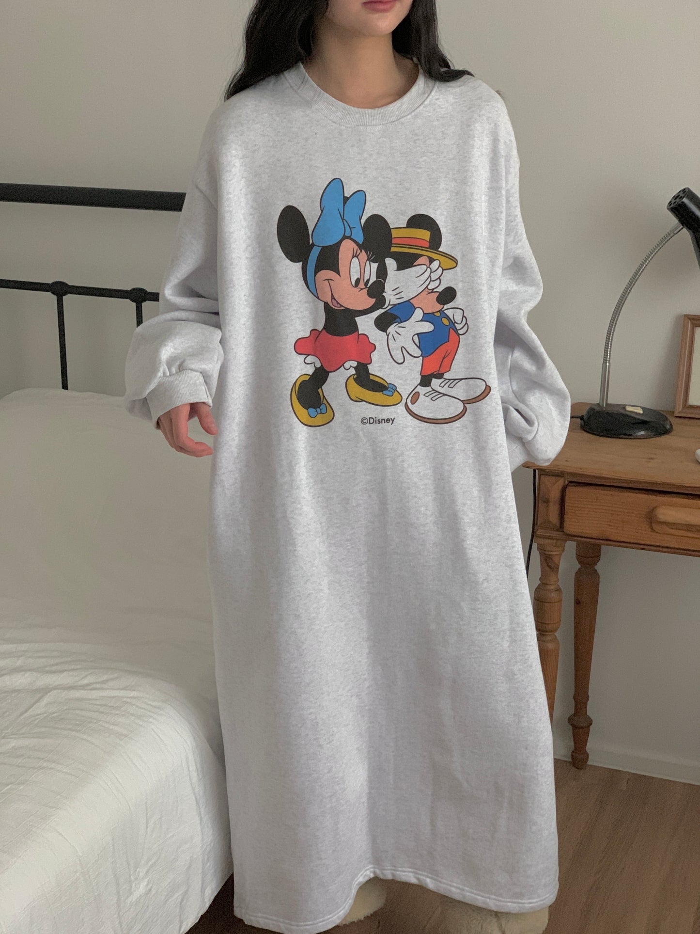 루즈핏 넉넉사이즈, 커플미키 원피스