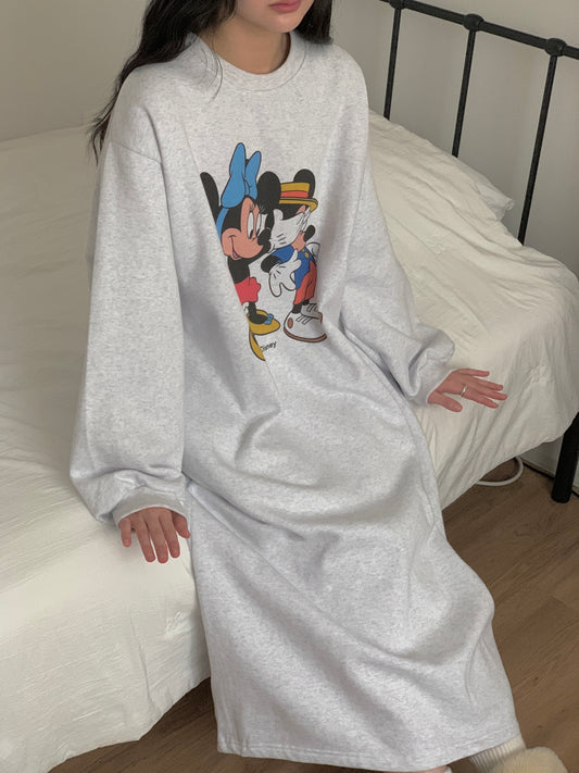 루즈핏 넉넉사이즈, 커플미키 원피스