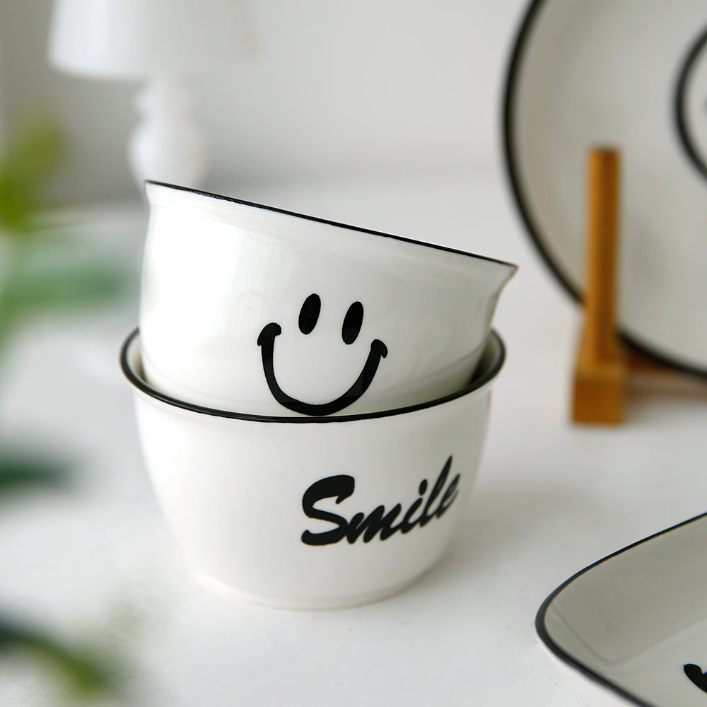 플라라 스마일 도자기 식기세트 – 1인/2인 구성 (Plara Smile Ceramic Tableware Set – For One / For Two)