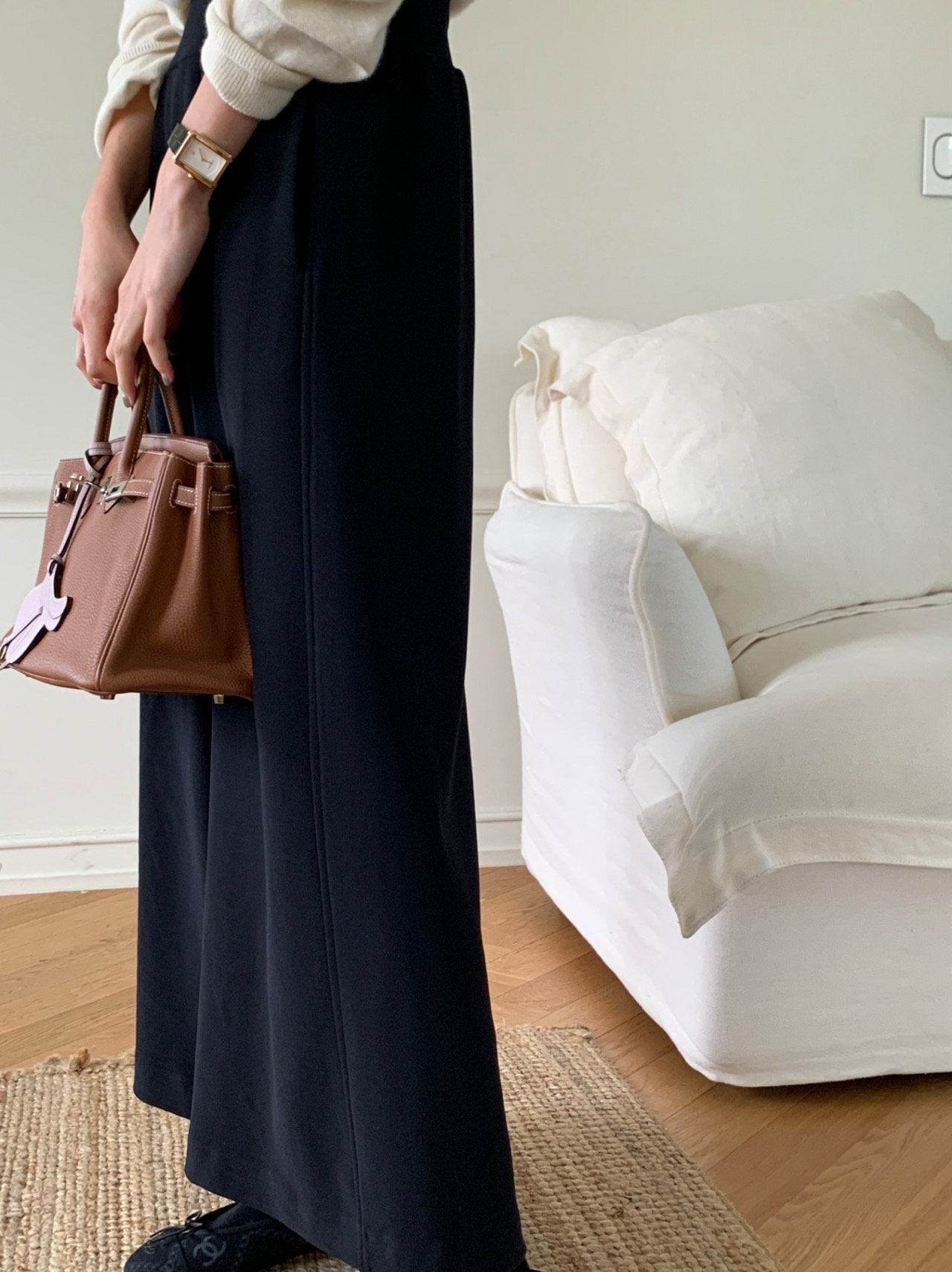 럭키룸 밍크 시그니처 밴딩 팬츠 프리사이즈