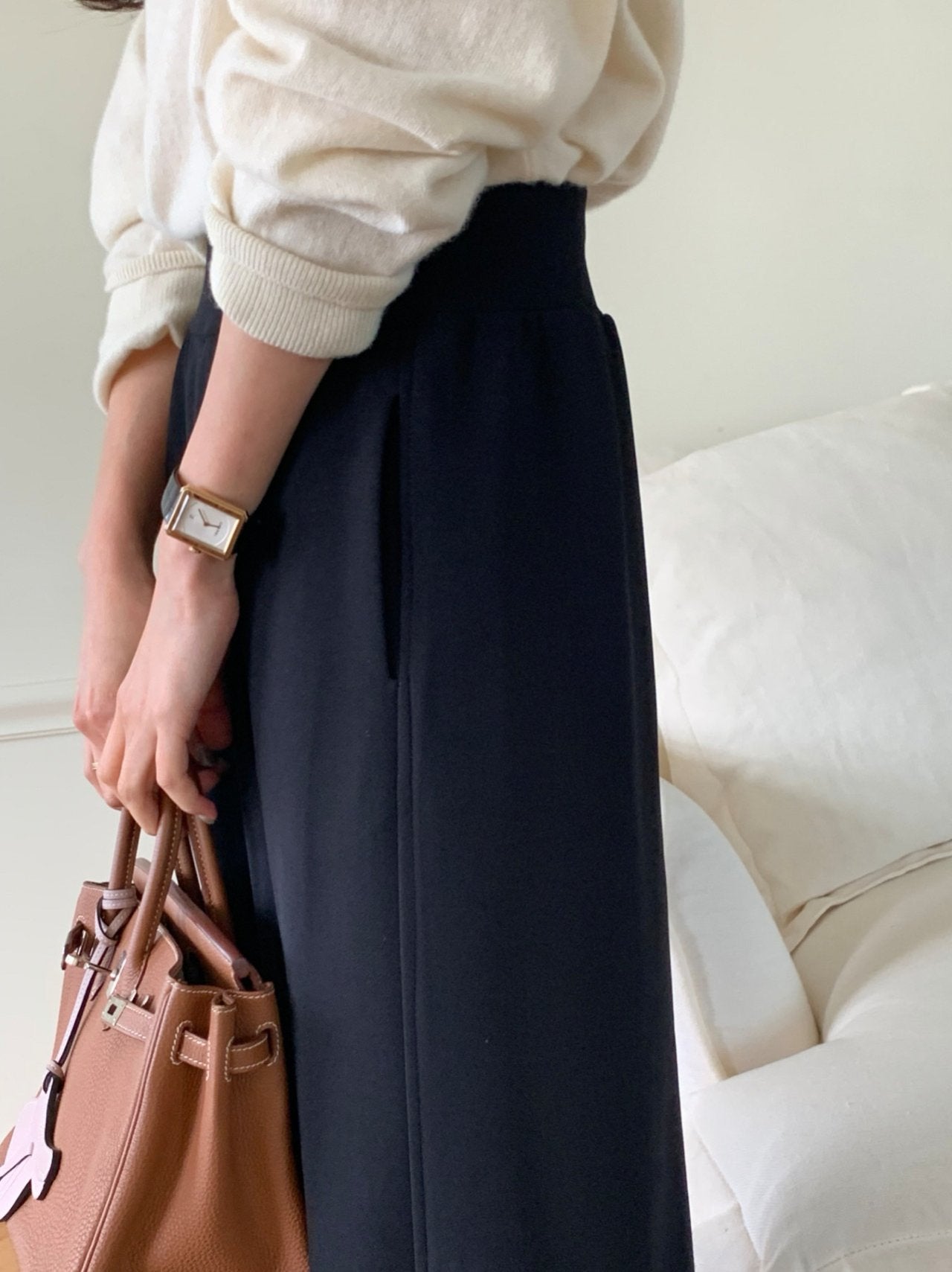 럭키룸 밍크 시그니처 밴딩 팬츠 프리사이즈