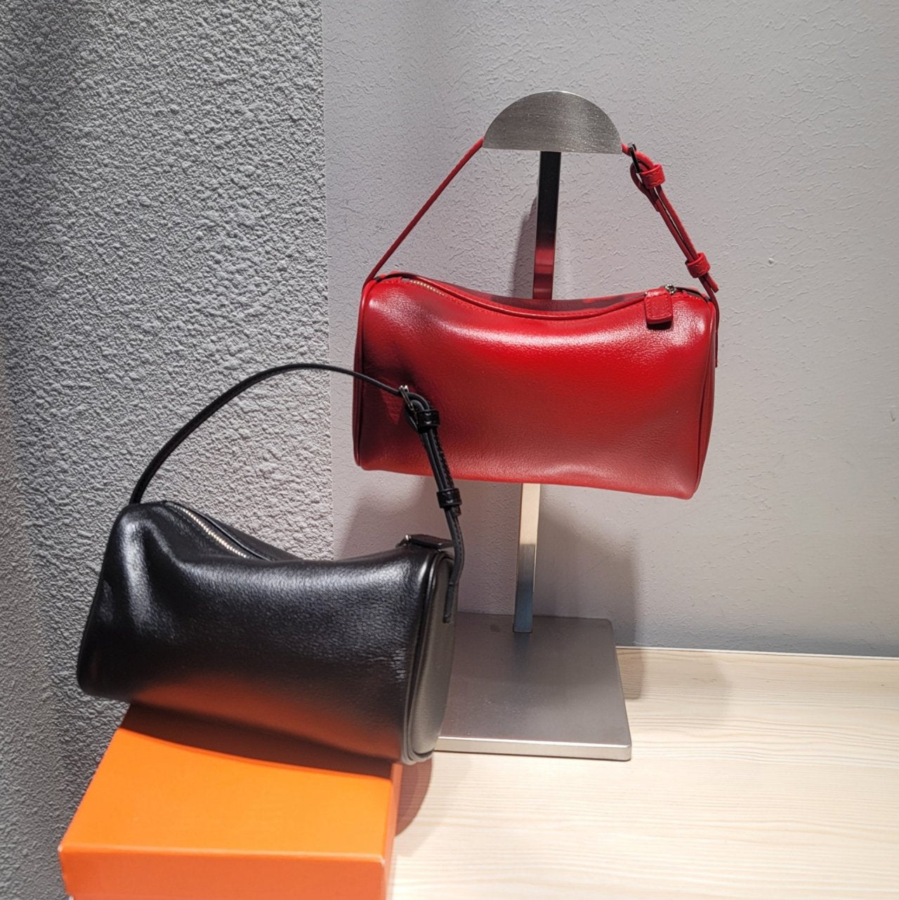 ✨ 미니멀 90s 튜브백 (소가죽·양가죽)