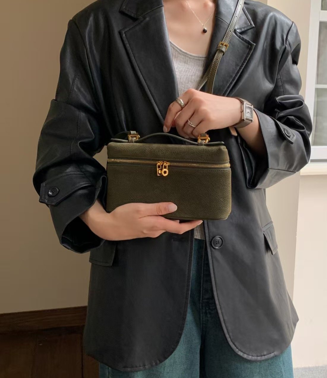 ✨ LP 누벅 미니백 (소가죽)