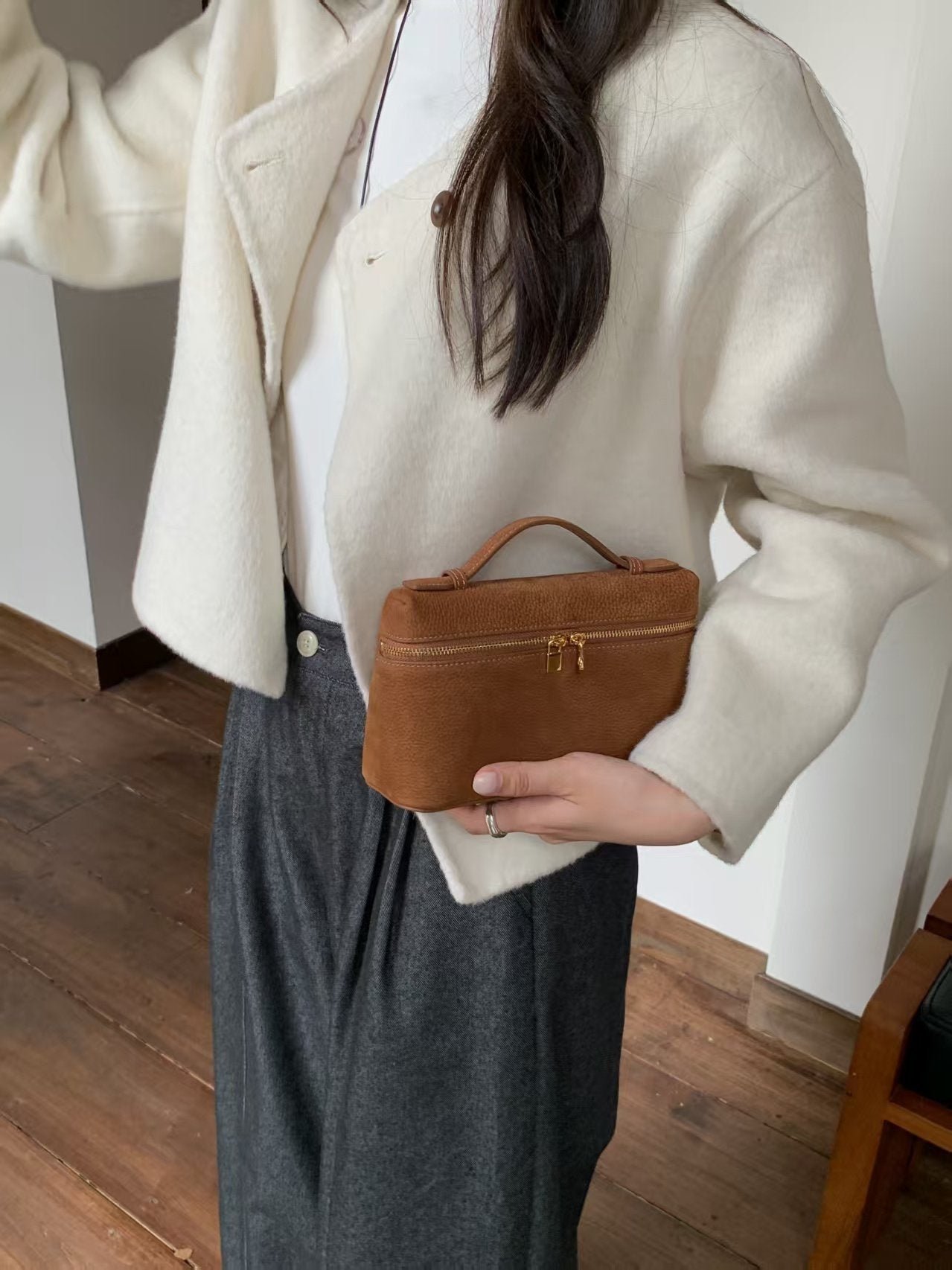 ✨ LP 누벅 미니백 (소가죽)