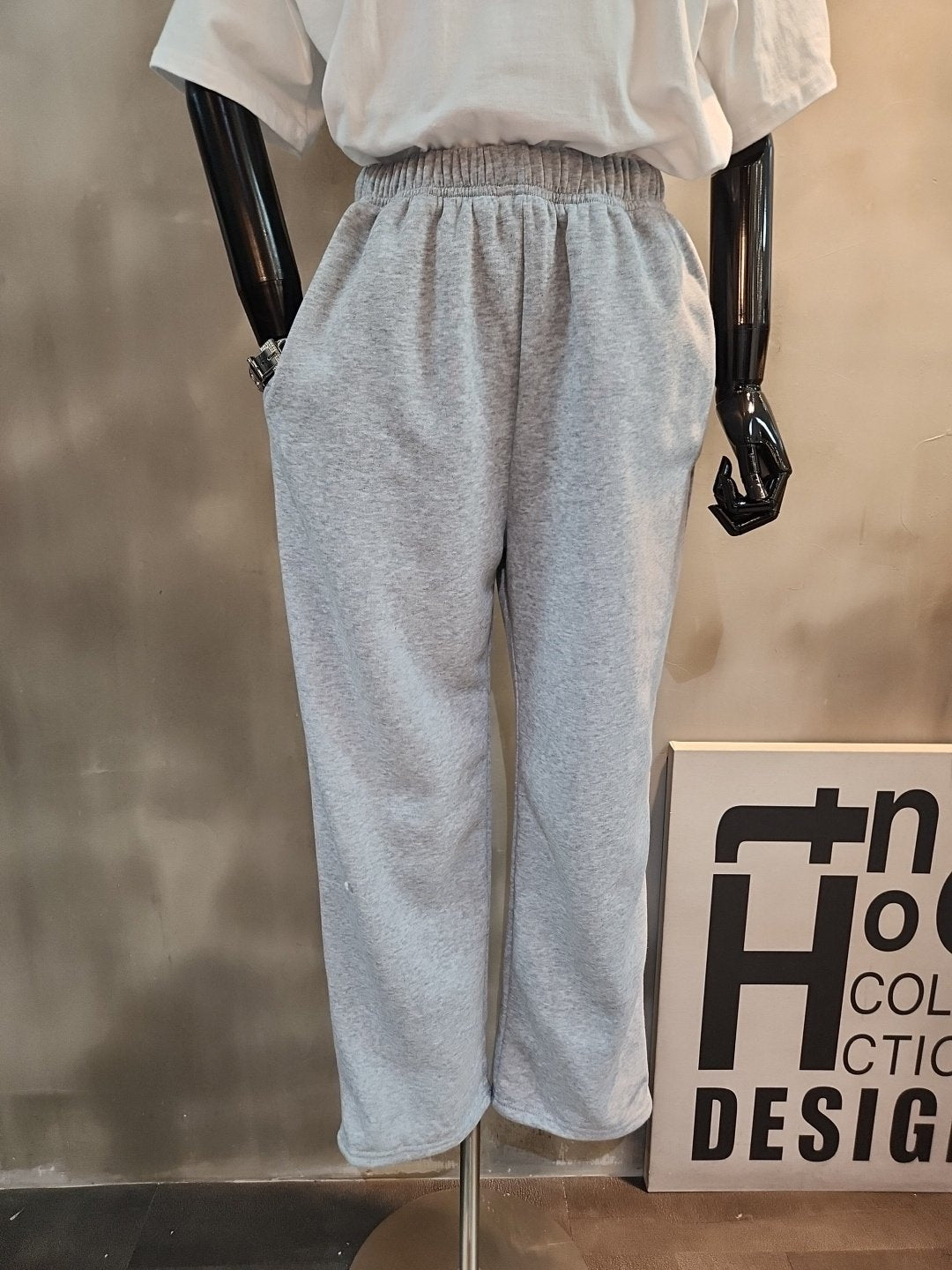 (기모) 마치 패치 바지 세트  Winter Fleece Patch Training Set