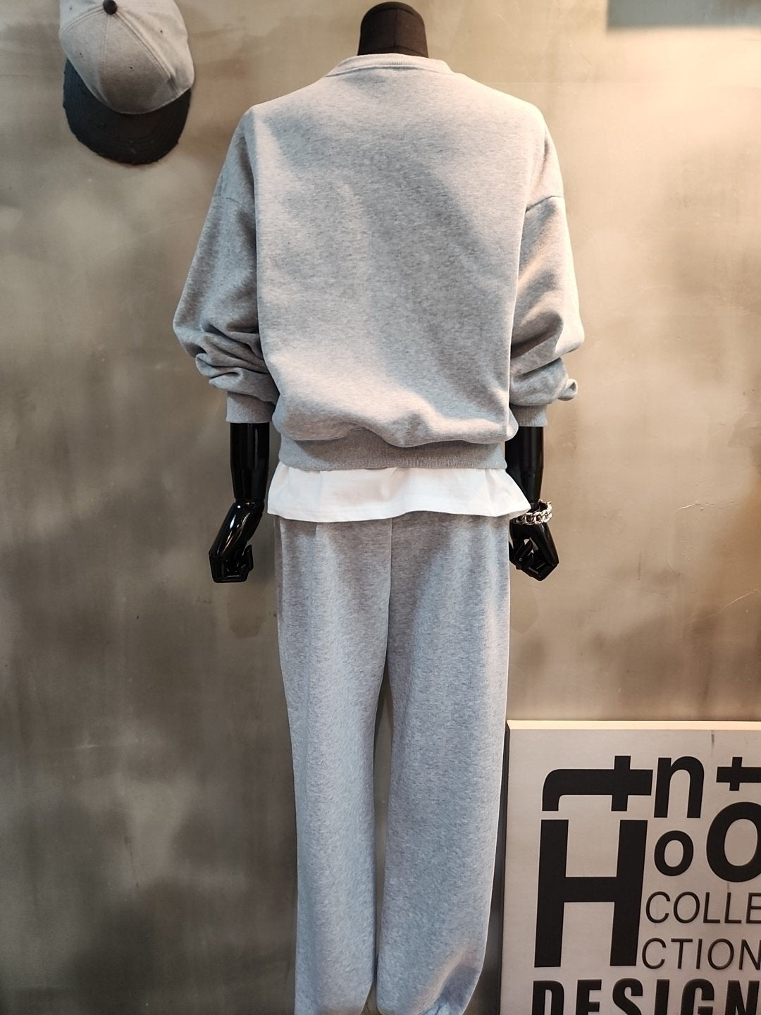 (기모) 마치 패치 바지 세트  Winter Fleece Patch Training Set