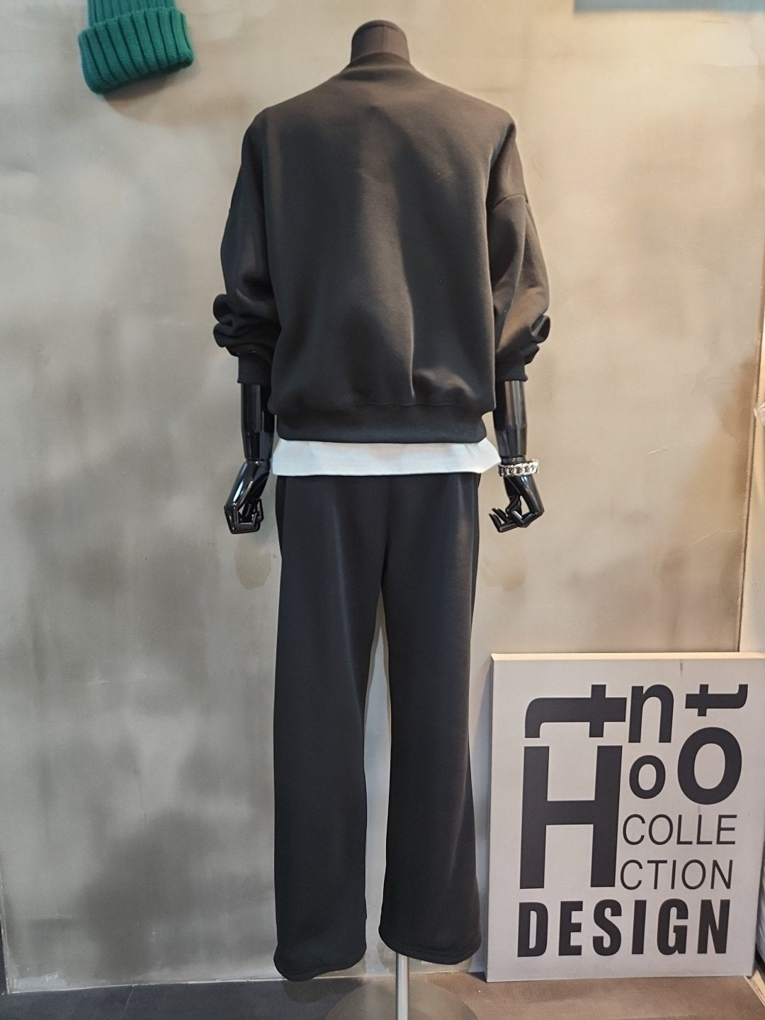 (기모) 마치 패치 바지 세트  Winter Fleece Patch Training Set