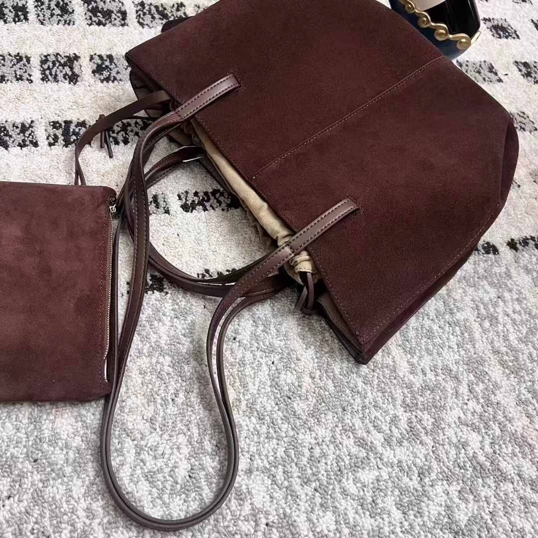 폴렌스 시미 쎄무 토트백  부드러운 쎄무 가죽의 깊은 무드