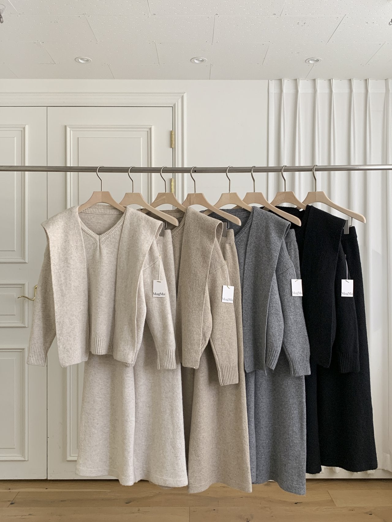 3pcs 머플러세트 울소재 디테일(다솜)